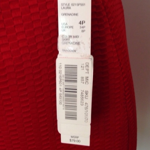 🆕 Alex Marie Red Skirt 4P - Picture 2 of 4